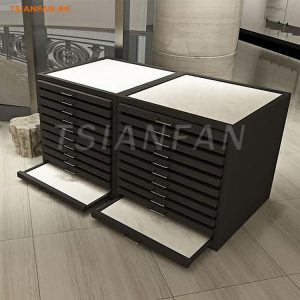Showroom ceramic tiles chest of drawers