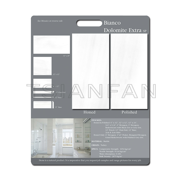 Showroom creamic display mdf board Wall tile marble display board PF005-57