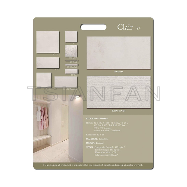 Showroom Customize design marble block stone sample display board PF005-26