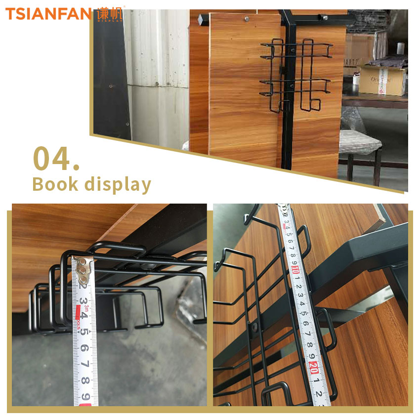 Showroom design Hardwood floor Solid wood floor Metal display Shelf - Image 4