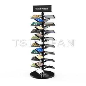 Rotatable Showroom mosaic rotating display rack floor stand economical display racks-ML985