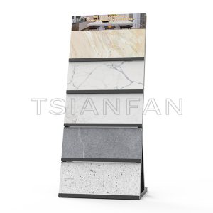Showroom Quartz Stone Marble Sample Floor Metal Display Set-SG805