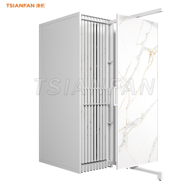 silky marble stone pull-out display stand-CT921