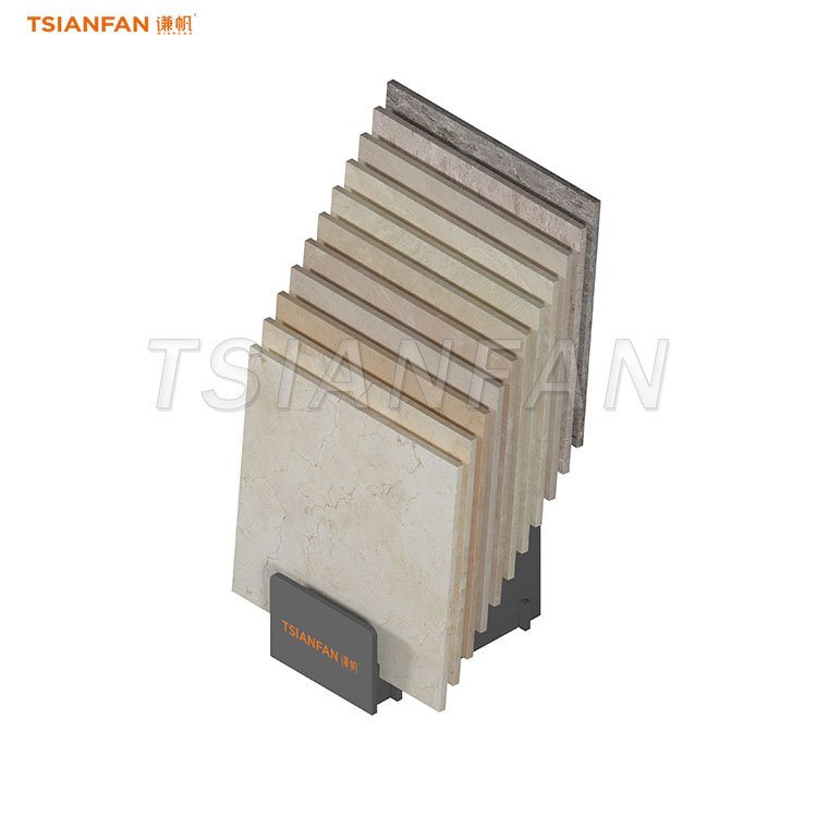simple ceramic tile display rack black display stand-CE014 - Image 4