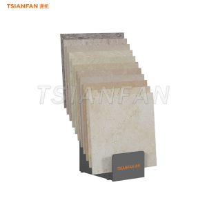 simple ceramic tile display rack black display stand-CE014