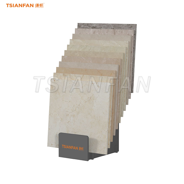 simple ceramic tile display rack black display stand-CE014 - Image 3