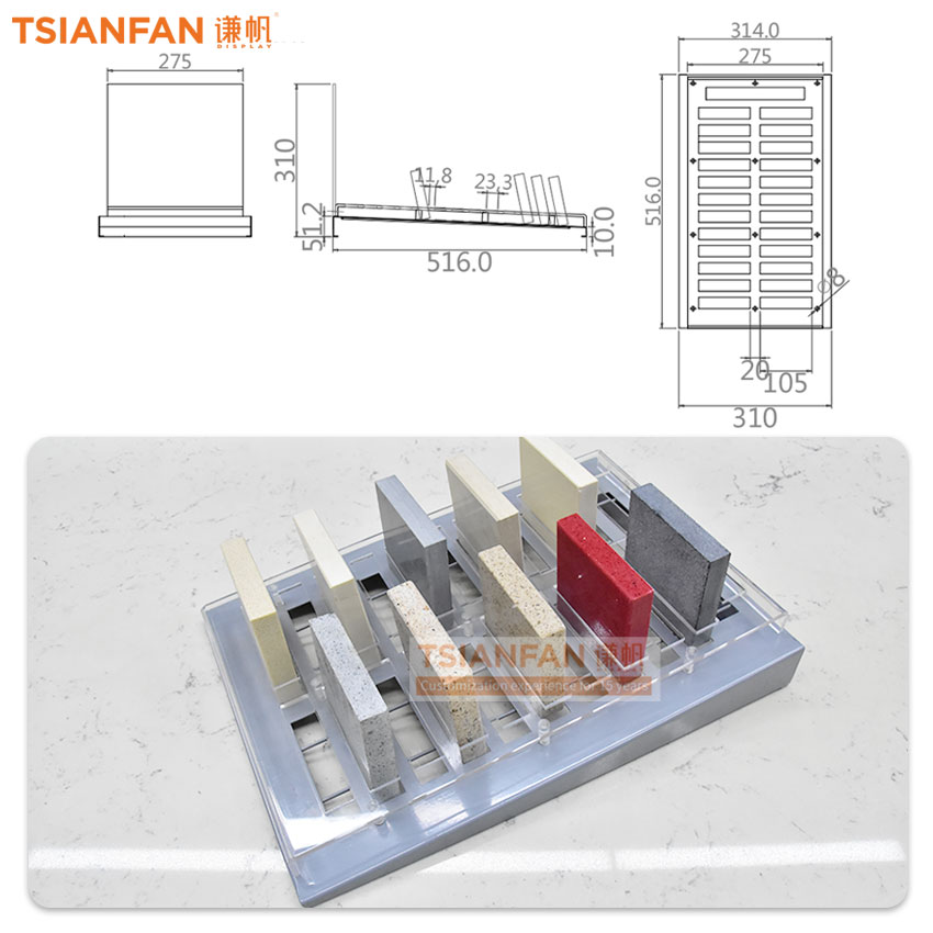 Countertop display ceramic tile Simple model table display rack - Image 2