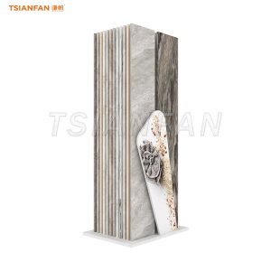 Simple slotted display rack for stone samples-SRL596