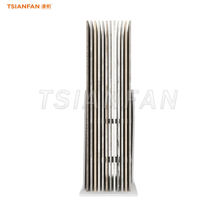 Simple slotted display rack for stone samples-SRL596 - Image 2