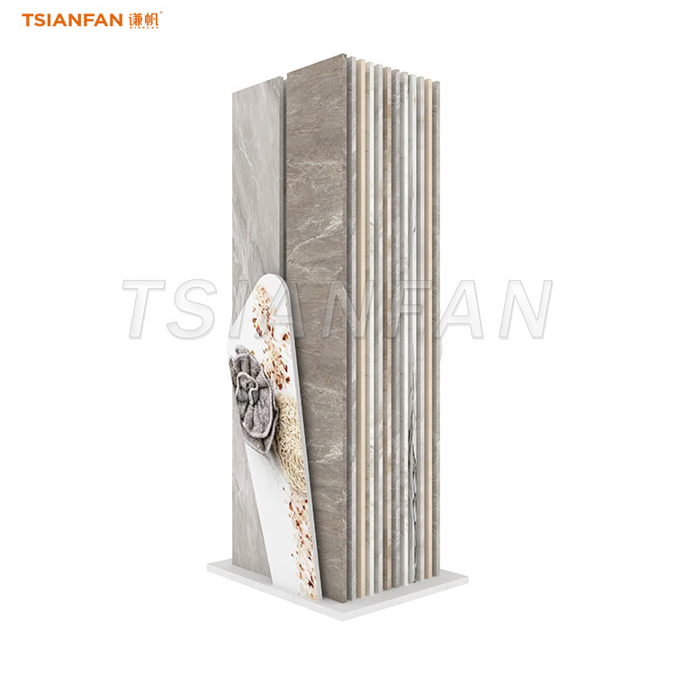 Simple slotted display rack for stone samples-SRL596 - Image 3