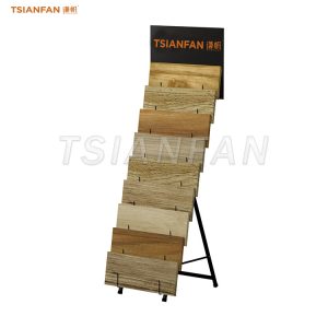 simple timber flooring display stand timber waterfall display stand