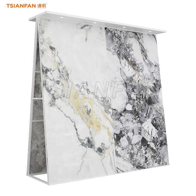 slab A frame display stand stone storage rack-SG916