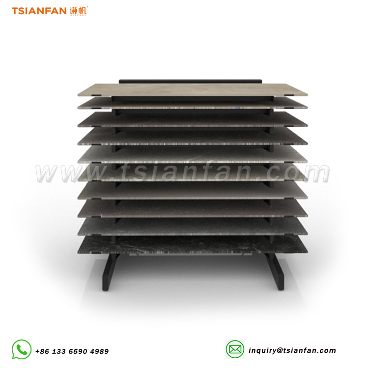 Sliding ceramic tile simple display rack factory - Image 2