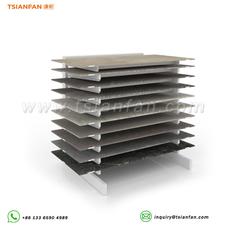 Sliding ceramic tile simple display rack factory