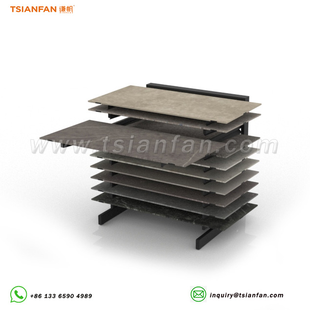 Sliding ceramic tile simple display rack factory - Image 3