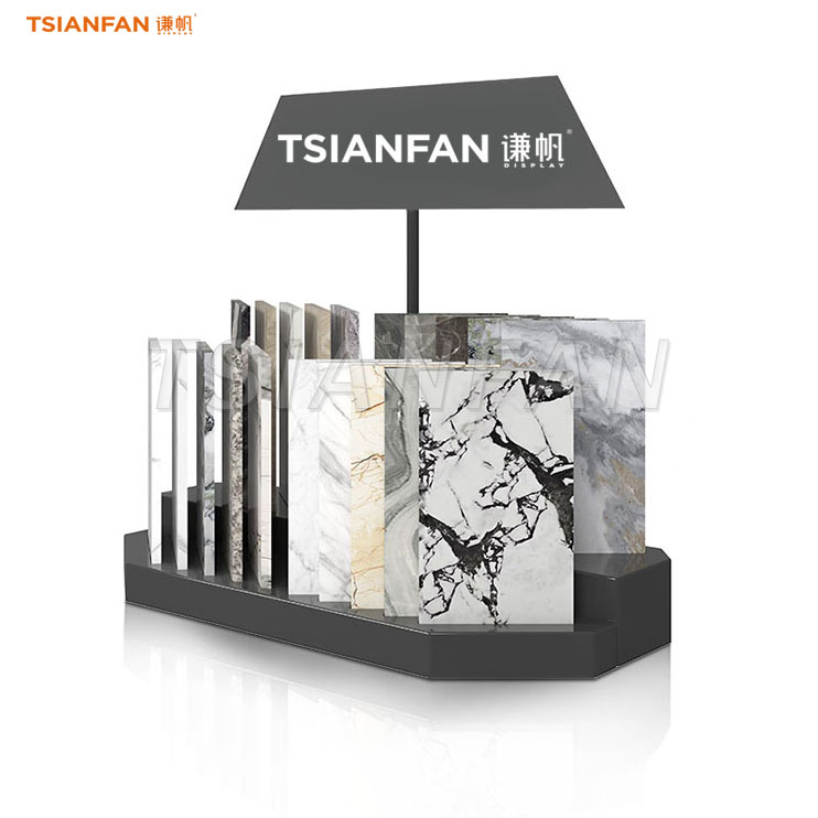 slotted sample stone desktop display stand-SRT857