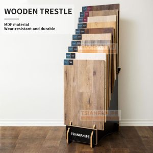Solid Wood Countertop Display Rack Sample Stand Wooden Floor Tabletop Rack