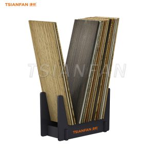 solid wood floor display rack design