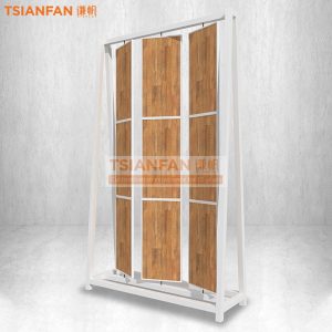 Solid wood floor rotating display rack