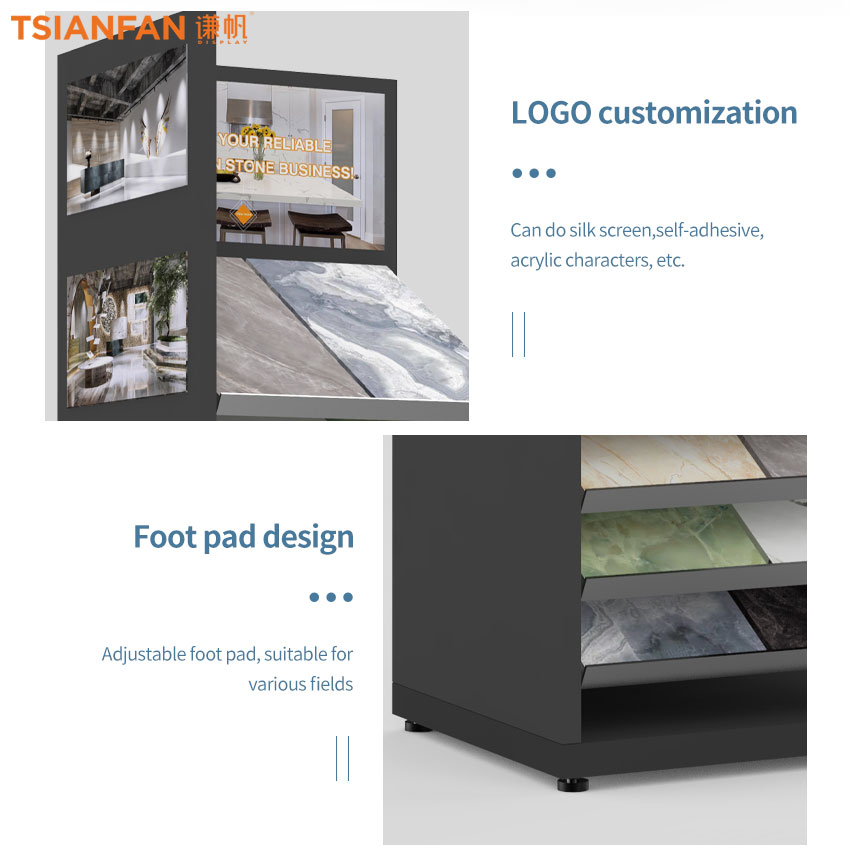 Specification board display stand stone sample floor stand showroom design template-SG1020 - Image 4