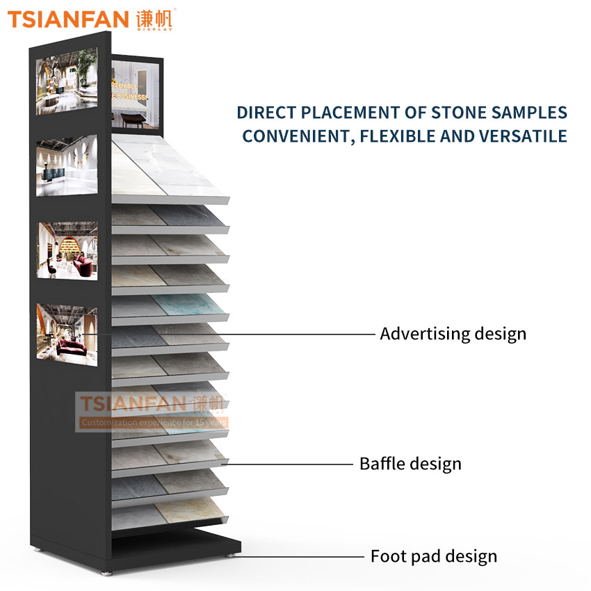 Specification board display stand stone sample floor stand showroom design template-SG1020 - Image 3