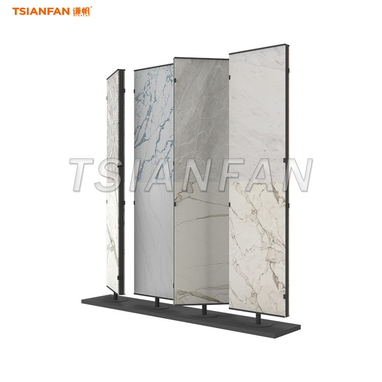spinning vertical tile display stand for showroom - Image 3
