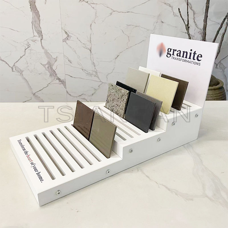 ceramic tile mosaic tile small stone tile table top displays steel rack - Image 2