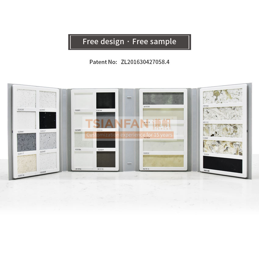 5 pages Tile Cover Plastic SampleProduct Catalogue DisplayStone Sample Book C