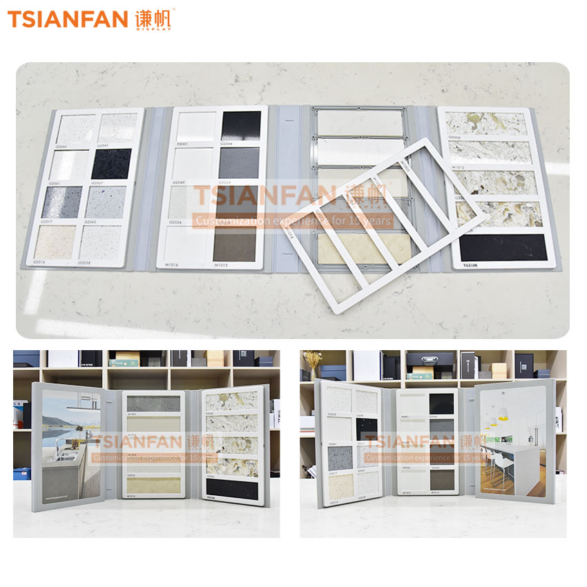 5 pages Tile Cover Plastic SampleProduct Catalogue DisplayStone Sample Book C - Image 2