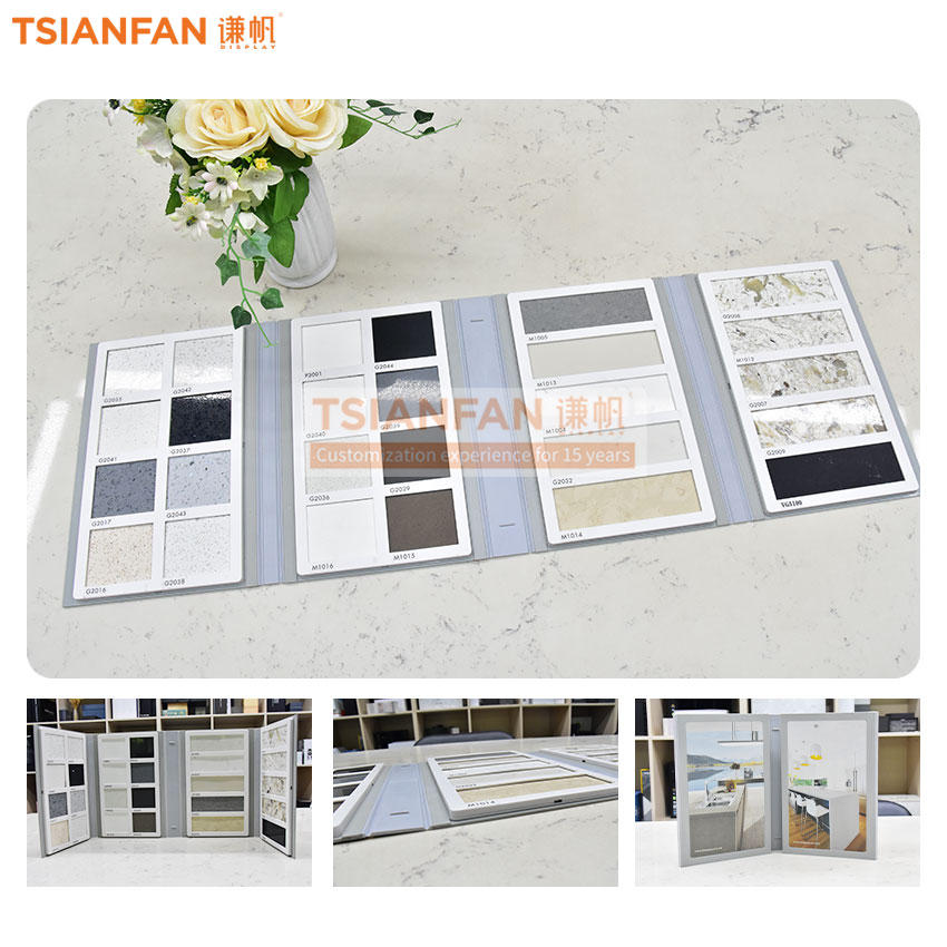 5 pages Tile Cover Plastic SampleProduct Catalogue DisplayStone Sample Book C - Image 3