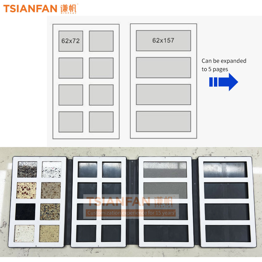 Stone sample plastic display book brochure for differnt sizes samples G - Image 2