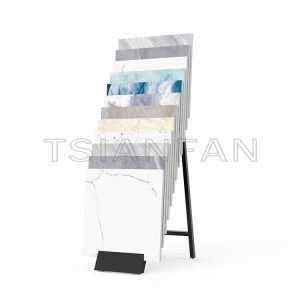 Stone Sample Waterfall Display Rack floor showroom design display equipment Double Side A Frame-SG1022