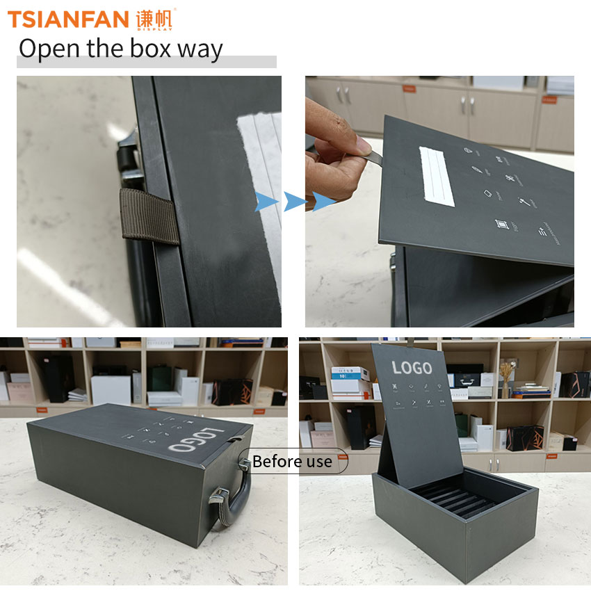 Stone Tile Display Boxes For Marble Aceylic Box Capacity Quartz Stone Sample - Image 2