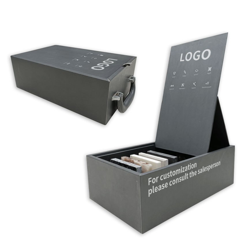 Stone Tile Display Boxes For Marble Aceylic Box Capacity Quartz Stone Sample