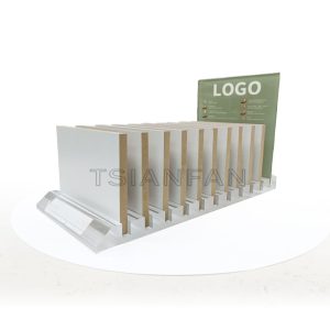 Stone Wooden Acrylic Countertop Display For Showroom Tile Marble Sample Tabletop Rack