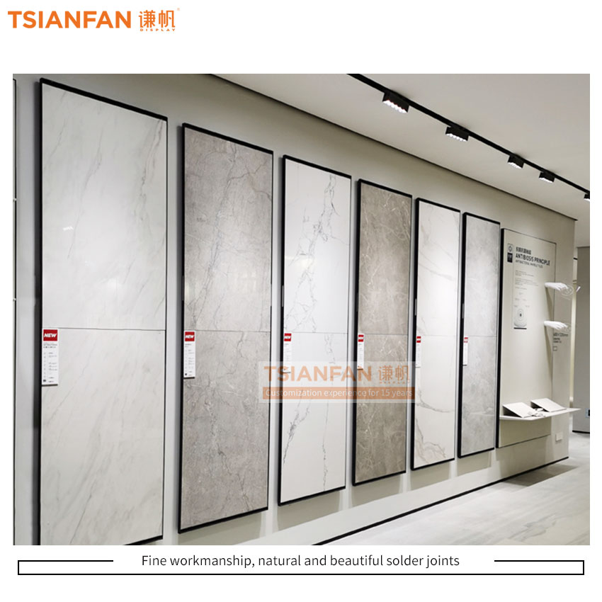 Tile board horizontal push and pull display rack - Image 2