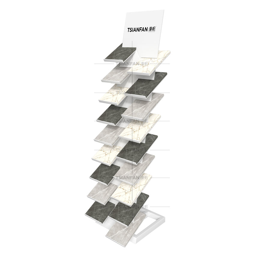 Tile Ceramic Granite Quartz Marble stone sample Floor Standing rack Ceramic Tower Rack