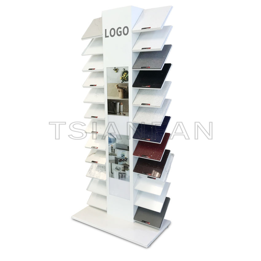 Tile Ceramic Quartz Granite sample stone Standing rack both sides