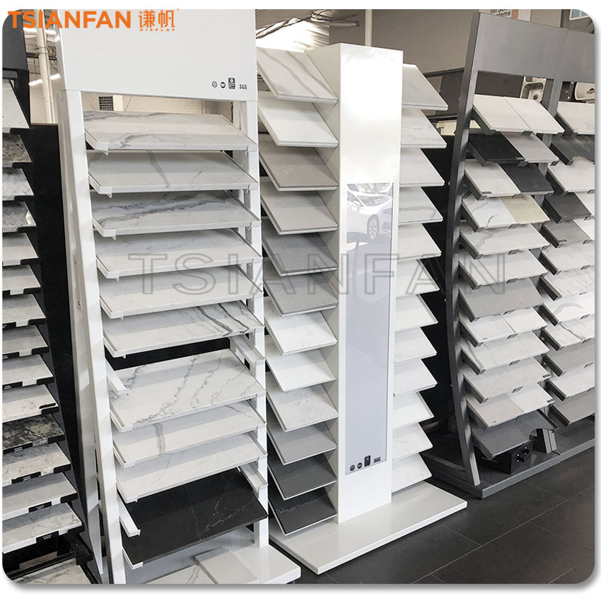 Tile Ceramic Quartz Granite sample stone Standing rack both sides - Image 4
