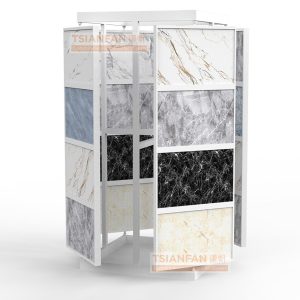 Tile Ceramic Stone rotating display Marble Granite Sample Shelf Mosaic Floor Metal display rack