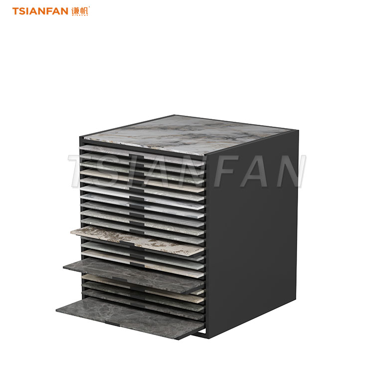 tile display cabinet for showroom stone display ideas-CC010