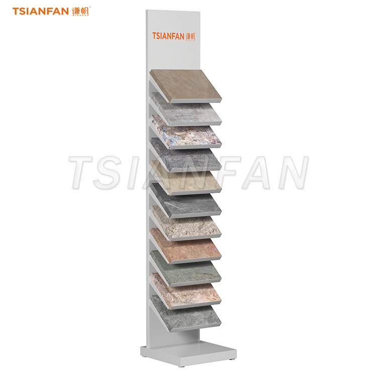 tile display rack custom design stone stands for showroom-SW346