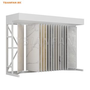 tile display racks supplier page turning display stands-CF013