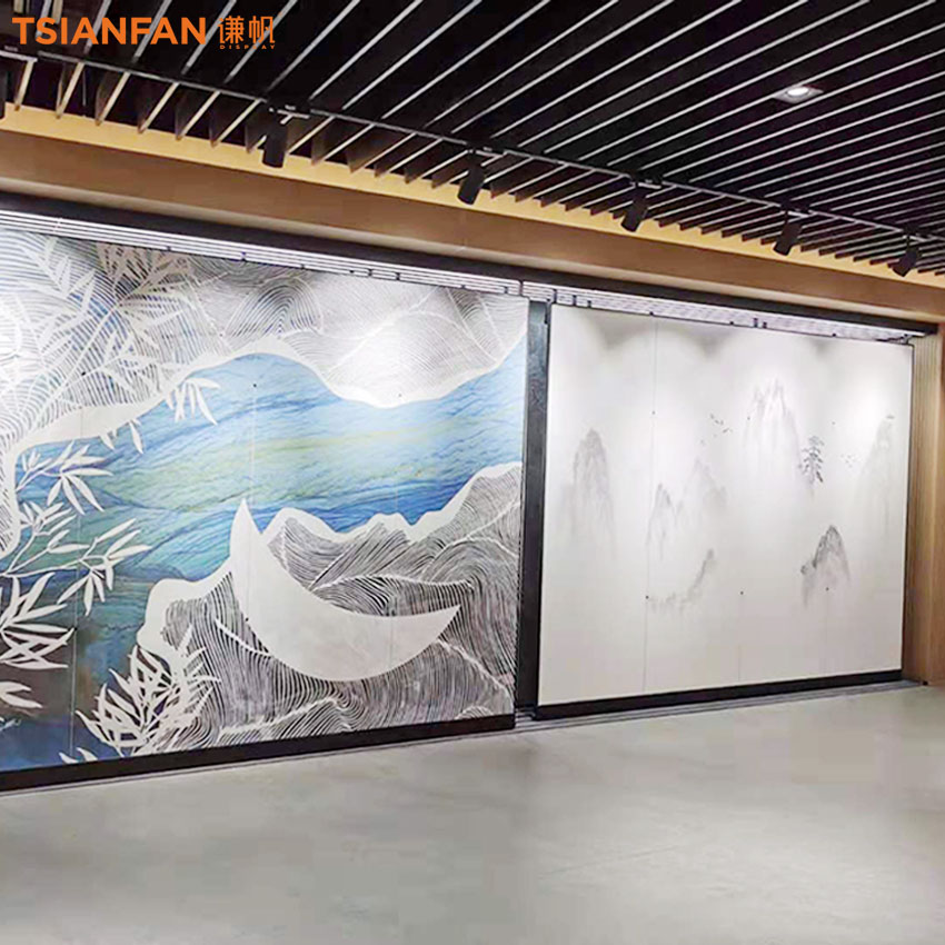 Tile Granite Slab Displays Panel sliding Display Racks For Showroom TL010-2 - Image 2