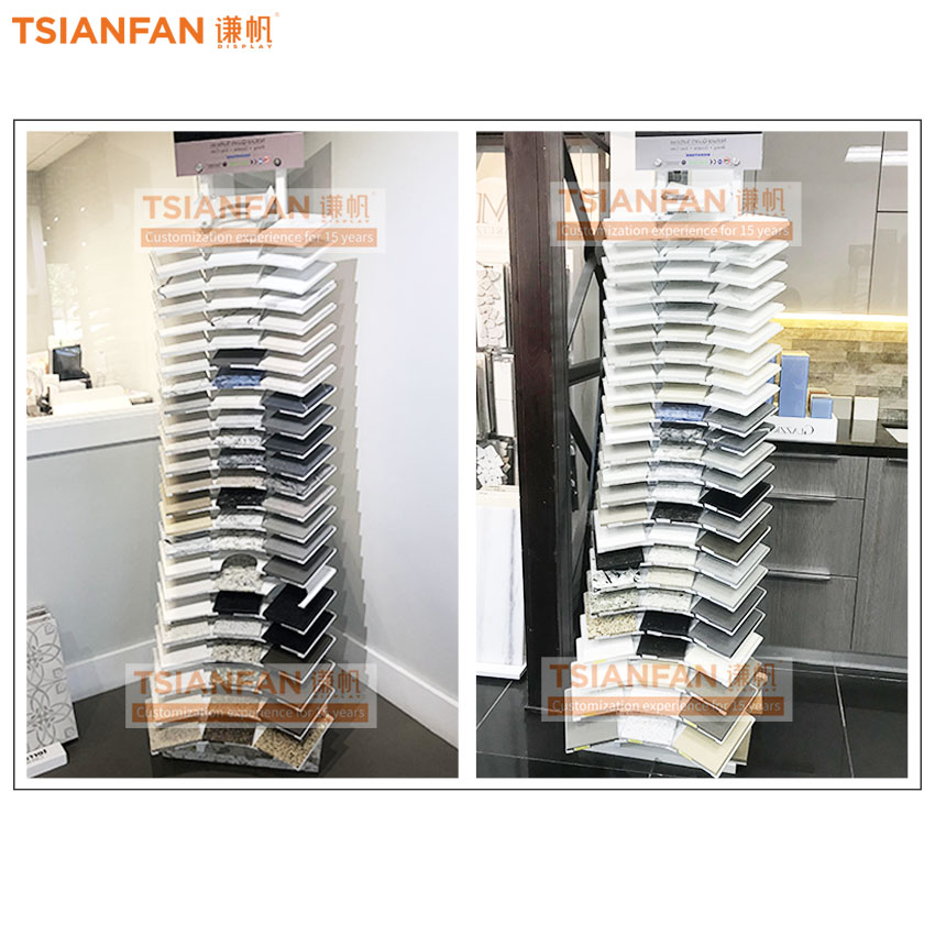 Waterfall tile display Tile Mosaic Granite Marble sample floor display rack - Image 3