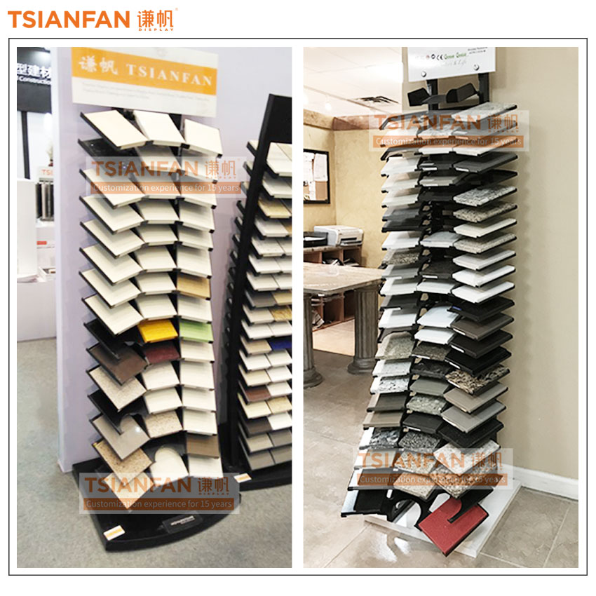 Waterfall tile display Tile Mosaic Granite Marble sample floor display rack - Image 4