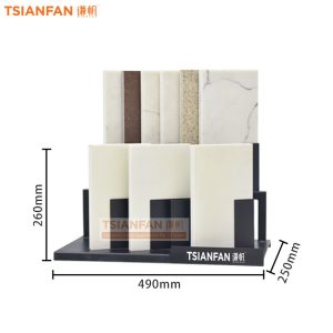 Tile Stone sample countertop porcelain socket stainless steel display frame