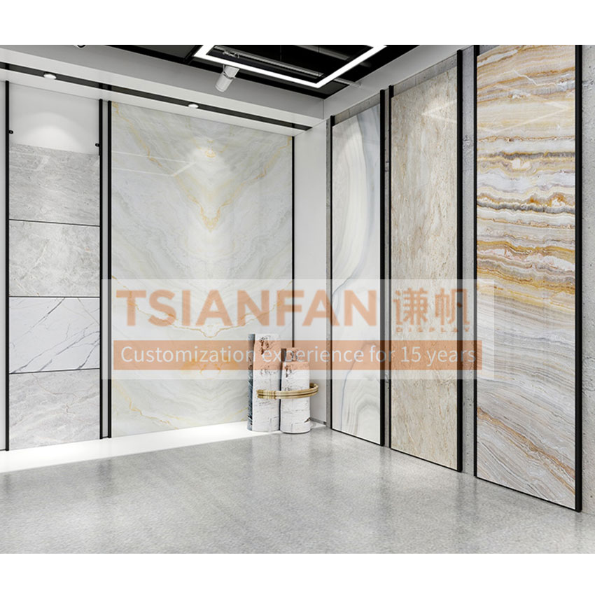 Tile stone board hanging display rack punching tube wall Factory Customize - Image 2