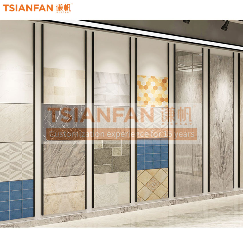 Tile stone board hanging display rack punching tube wall Factory Customize - Image 3