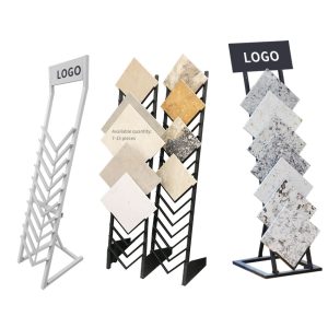 Tile Stone Marble Granite Stone Tower Ceramic Tile Display Metal Rack LD024-2